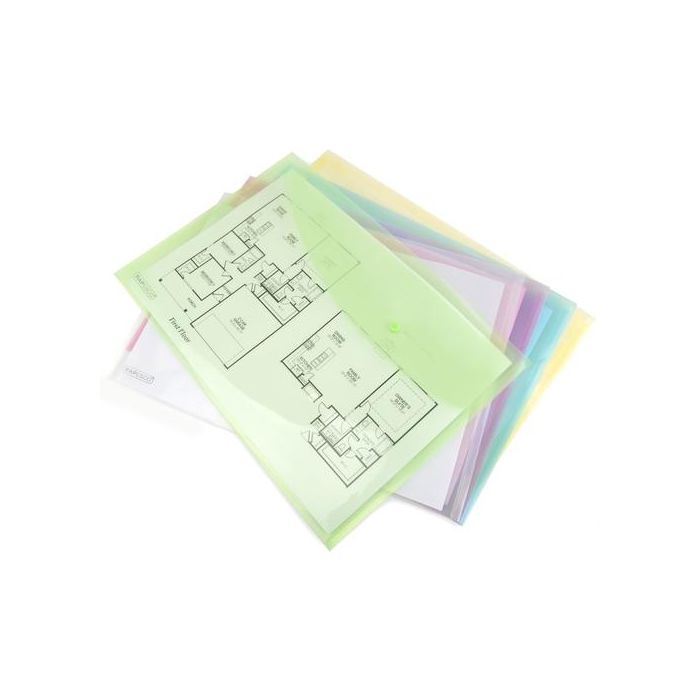 Dosier Sobre Rapesco Eco Pp Broche A3 Surtido Pack De 5