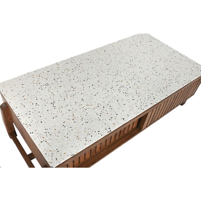 DKD Home Decor Mesa de Centro Oriental Moderna de Terrazo y Madera de Acacia para Salón - Colección Terrazo 127x67x47 cm 6 DKD Home Decor Mesa de Centro Oriental Moderna de Terrazo y Madera de Acacia para Salón - Colección Terrazo 127x67x47 cm 6