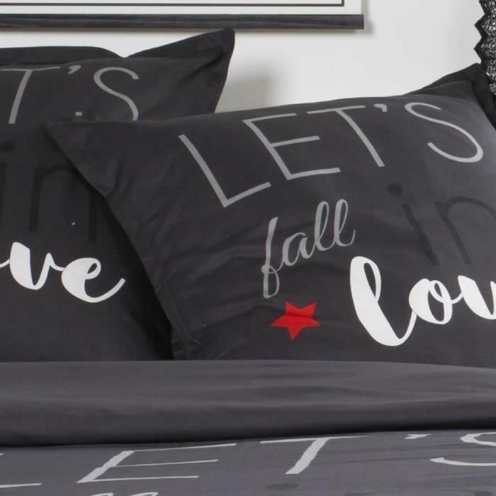 Today Love Juego de Cama 100% Algodón 57 hilos/cm² - Funda Nórdica 240x260 cm y 2 Fundas Almohada 65x65 cm - Estampado Gris 2 Today Love Juego de Cama 100% Algodón 57 hilos/cm² - Funda Nórdica 240x260 cm y 2 Fundas Almohada 65x65 cm - Estampado Gris 2