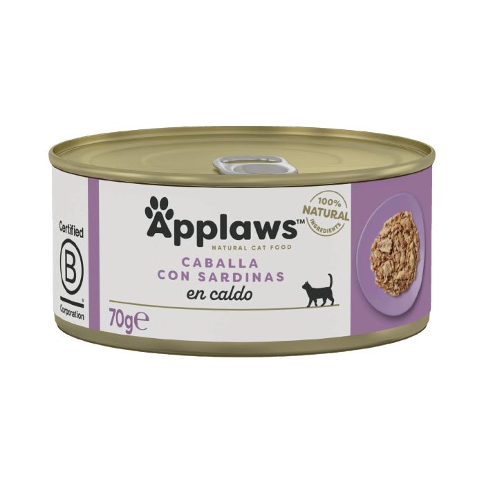 Applaws Alimento Húmedo para Gatos Caballa y Sardina en Lata 24x70 gr