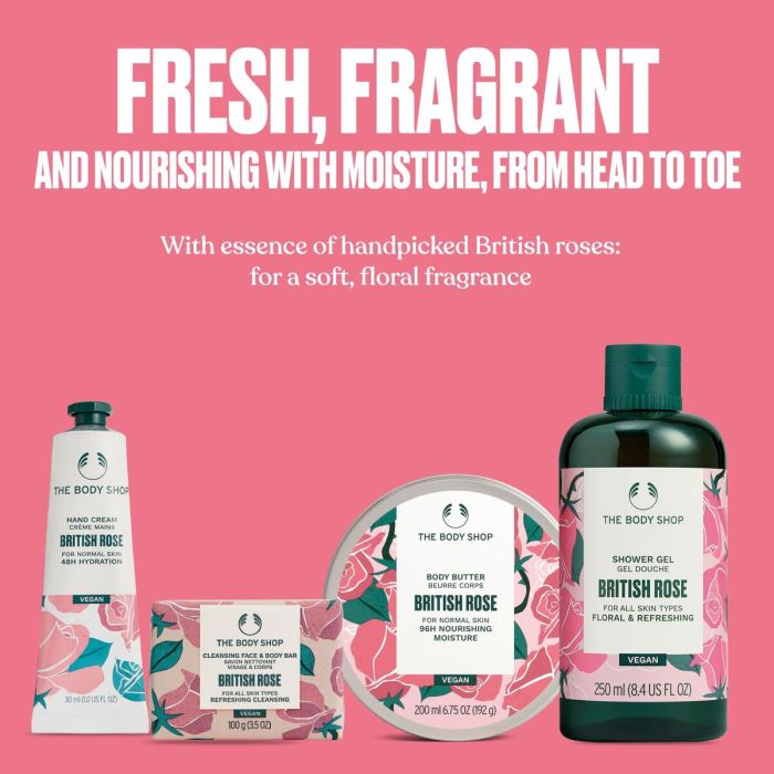 Set de higiene The Body Shop BRITISH ROSE 4