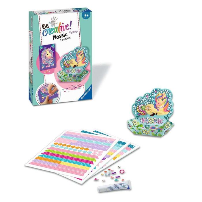 Ravensburger Mosaico Unicornio Kit Creativo Decoración Fácil 2 Objetos Resultados Garantizados Niños 7+ años 6 Ravensburger Mosaico Unicornio Kit Creativo Decoración Fácil 2 Objetos Resultados Garantizados Niños 7+ años 6