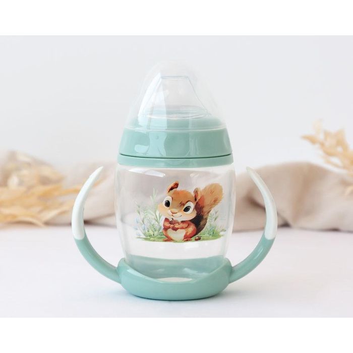 KioKids Taza Aprendizaje Ardilla Asas Bebé Color Salvia 270 mL Colección Honey 0 KioKids Taza Aprendizaje Ardilla Asas Bebé Color Salvia 270 mL Colección Honey 0