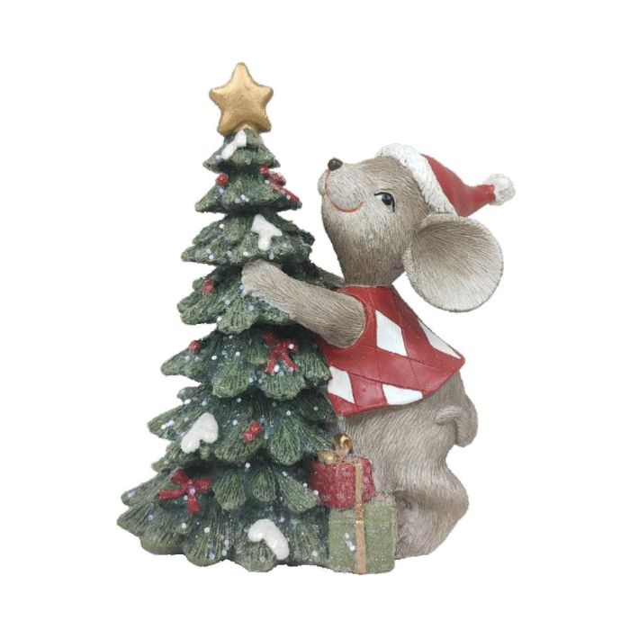 Figura Navidad Tradicional DKD Home Decor Rojo Rosa 6.5 x 11 x 10 cm (2 Unidades) 1 Figura Navidad Tradicional DKD Home Decor Rojo Rosa 6.5 x 11 x 10 cm (2 Unidades) 1