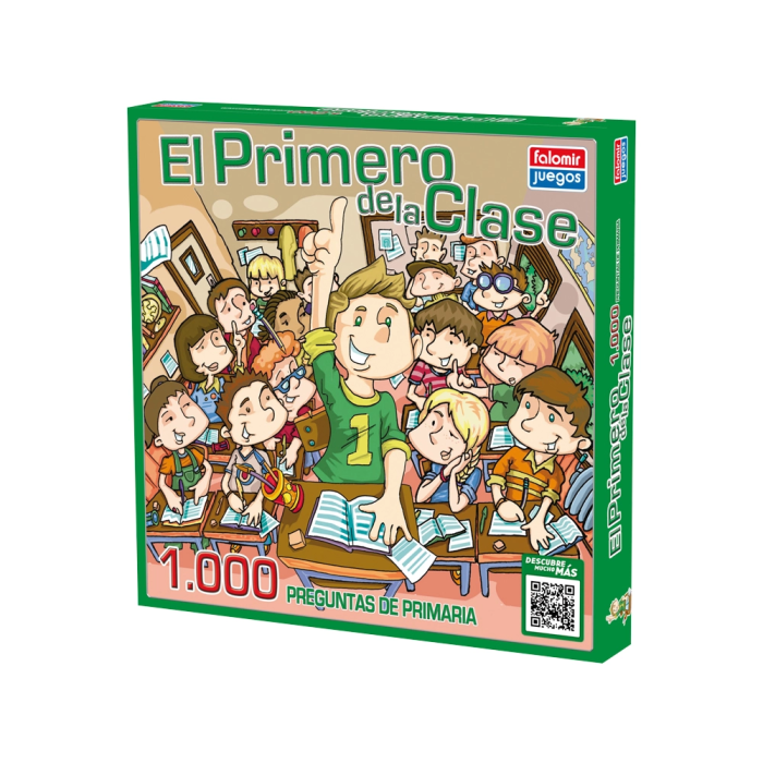 Falomir El Primero de la Clase Juego de Mesa con 1000 Preguntas de Primaria para Niños a Partir de 6 Años 1