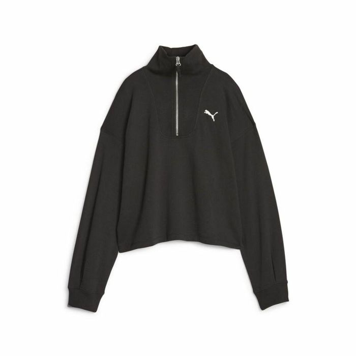 Sudadera sin Capucha Mujer Puma 676005 01 Negro 0 Sudadera sin Capucha Mujer Puma 676005 01 Negro 0
