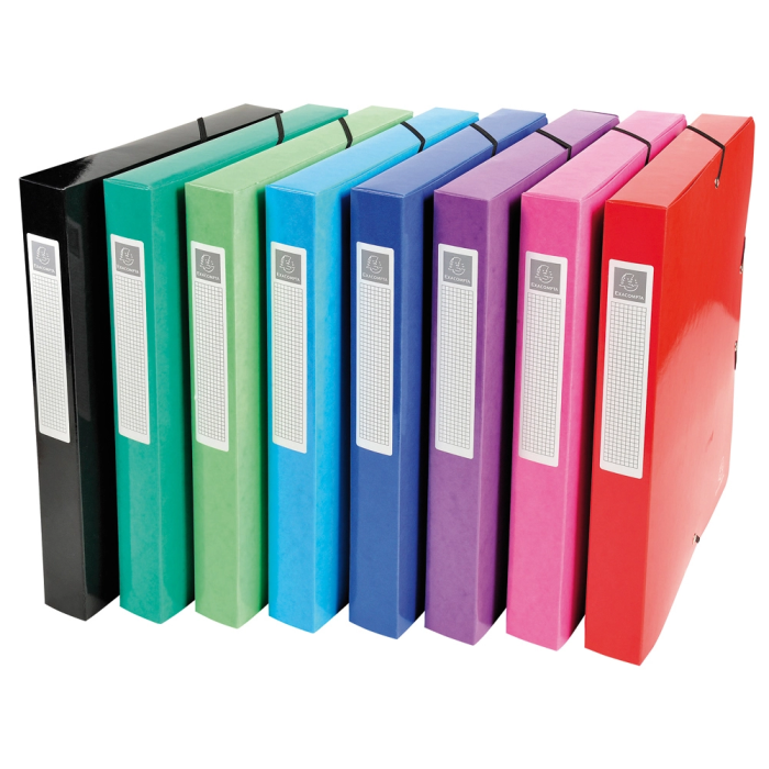 Exacompta Carpeta Proyectos Cartón Compacto DIN A4 Lomo 40 mm Colores Surtidos 1