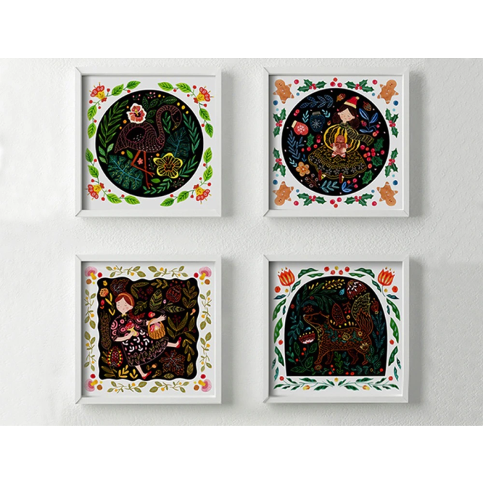 Mideer Juego didactico Mideer Scratch Art Card Boy para Niños, Desarrolla Creatividad y Apreciación Artística con Lápiz de Bambú y 8 Dibujos Ilustrados 2