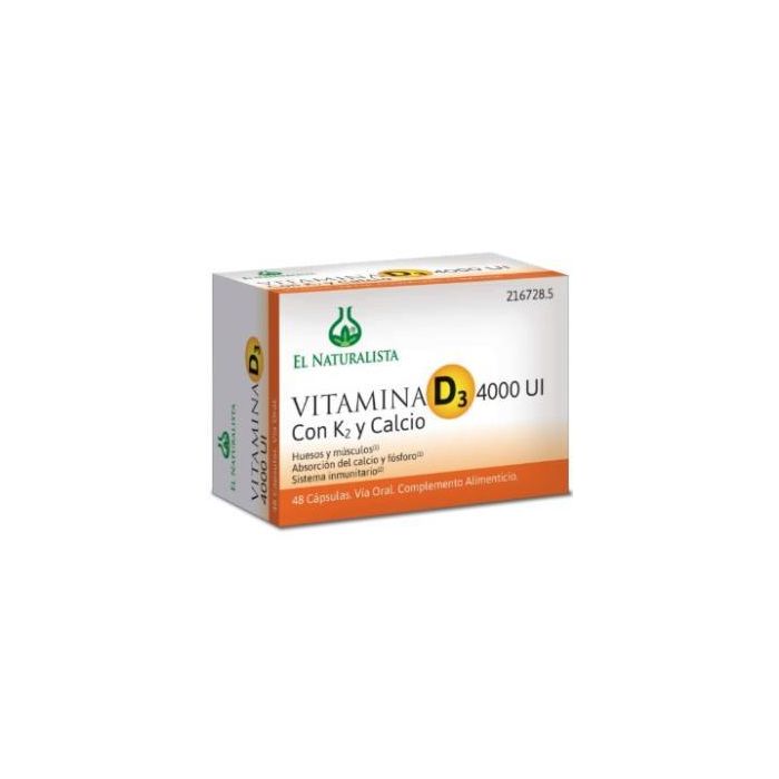 Vitamina D3 4000 Ui K2 Calcio 48 Cap Vitamina D3 4000 Ui K2 Calcio 48 Cap
