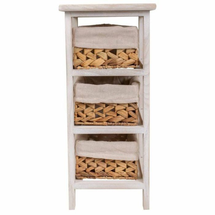Mesita de Noche Alexandra House Living Blanco 25 x 57 x 25 cm 6 Mesita de Noche Alexandra House Living Blanco 25 x 57 x 25 cm 6