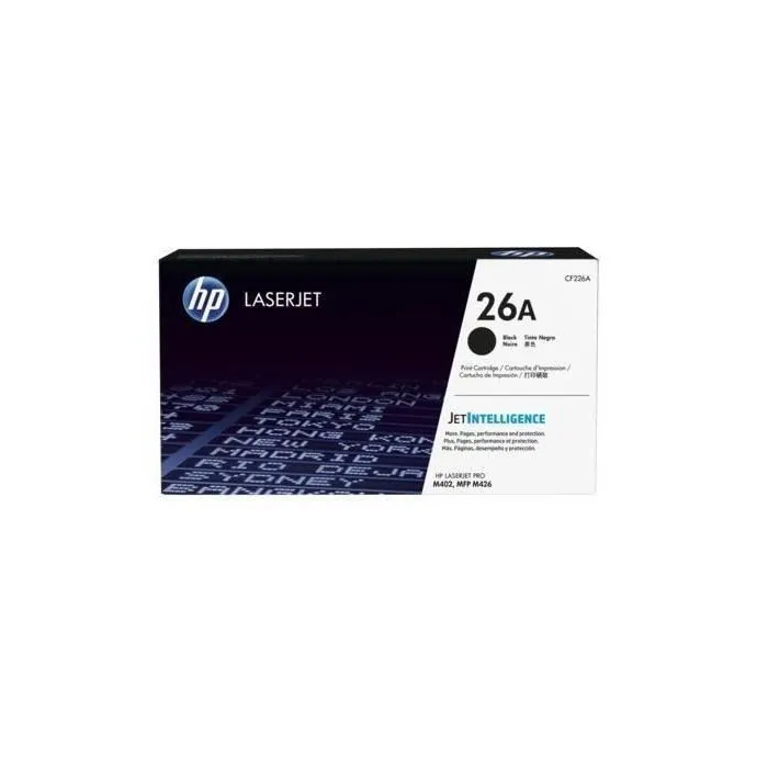 HP LaserJet Pro M402/426 Toner Negro nº26A 3.100 paginas Capacidad estandar 0 HP LaserJet Pro M402/426 Toner Negro nº26A 3.100 paginas Capacidad estandar 0