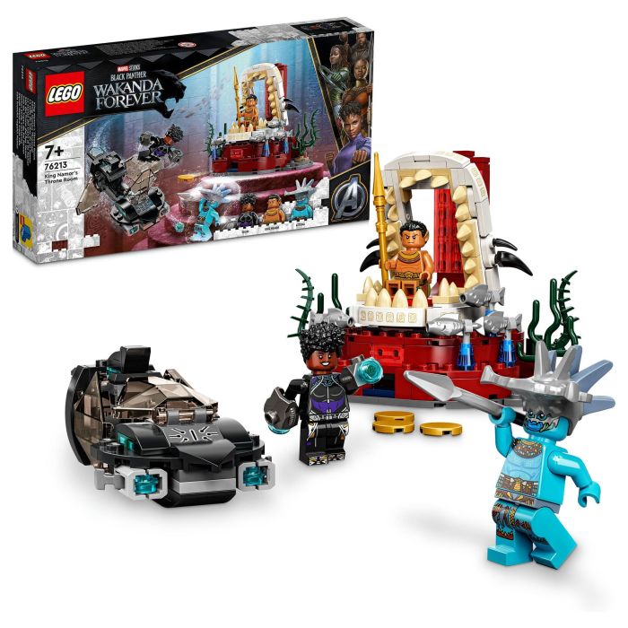 LEGO Marvel Avengers Sala del Trono del Rey Namor, Juego de Construcción, 355 Piezas, 7+ Años