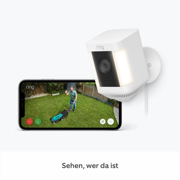 Amazon Ring Spotlight Cam Plus Plug-In de Seguridad para Exteriores Blanco 3 Amazon Ring Spotlight Cam Plus Plug-In de Seguridad para Exteriores Blanco 3