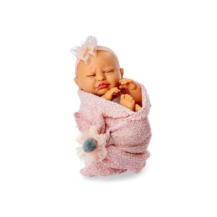 Berjuan Muñeca Poppy Dolls 38cm, con luces y sonidos, toquilla de lana rosa, Edad 3+ años, pilas incluidas 1 Berjuan Muñeca Poppy Dolls 38cm, con luces y sonidos, toquilla de lana rosa, Edad 3+ años, pilas incluidas 1