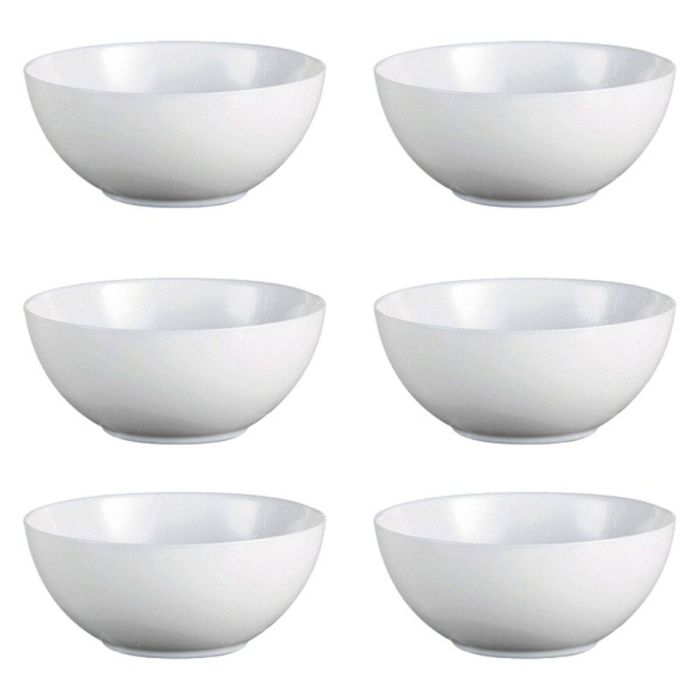Set de Cuencos Luminarc Diwali Blanco Vidrio (18 cm) (6 pcs) 2