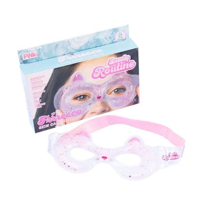 Mascarilla de ojos refrescante. reutilizable con gel para conservar en la nevera. forma de gato. 1