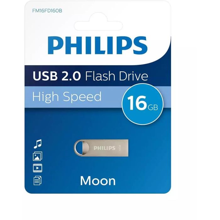 Philips FM16FD160B Memoria USB 2.0 de 16GB, Moon Vintage Silver, Plata 2
