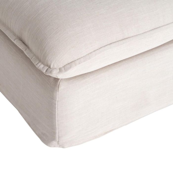 Puf Beige Dm-Tejido Salón 100 X 100 X 42 cm