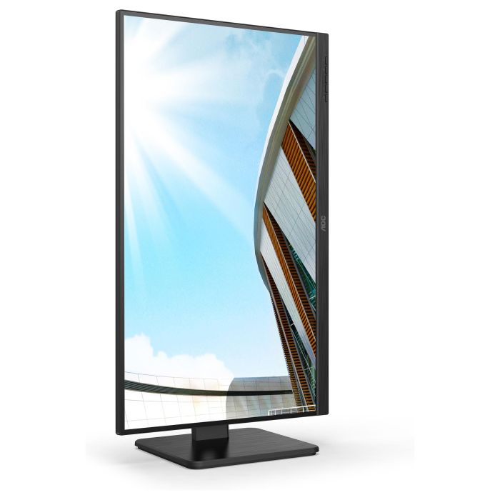 AOC U27P2 - Monitor 27" 4K UHD IPS (3840x2160), 60Hz, 4ms, AMD FreeSync, HDMI 2.0, DisplayPort 1.2, USB Hub, Altavoces, Negro