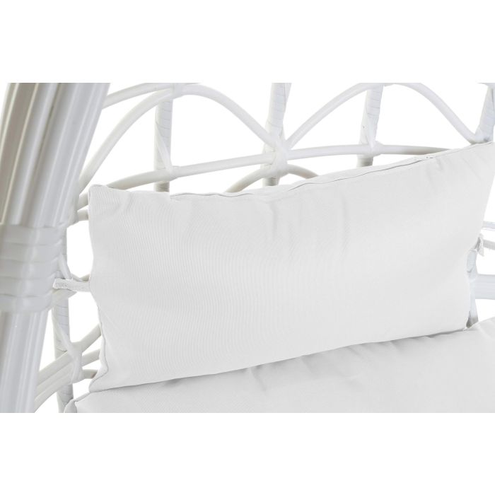 DKD Home Decor Sillón Colgante Terraza Y Jardin Blanco Crudo 70 x 110 x 90 cm 1