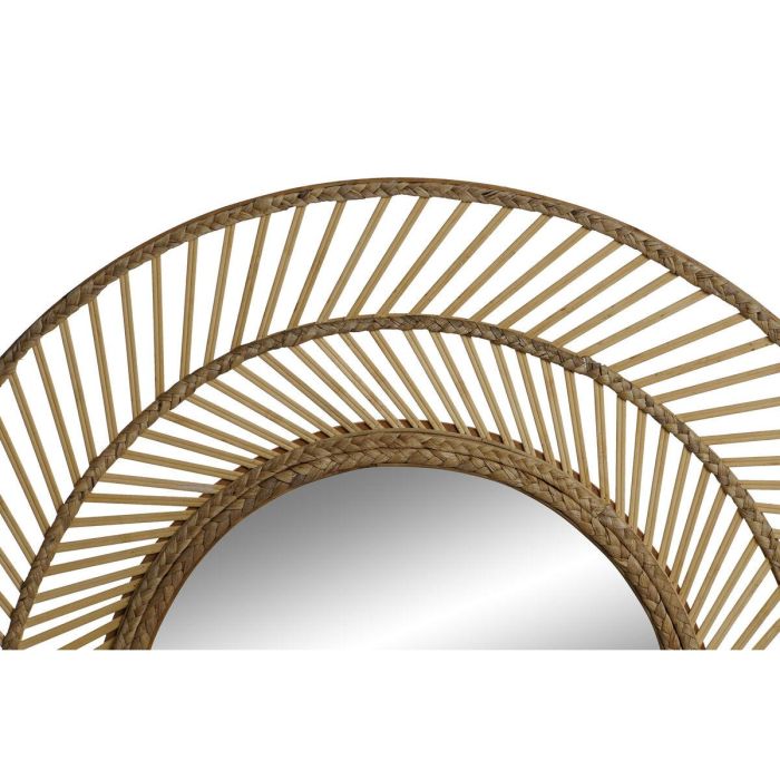 Espejo de pared Home ESPRIT Natural Tropical 81 x 2 x 81 cm 3
