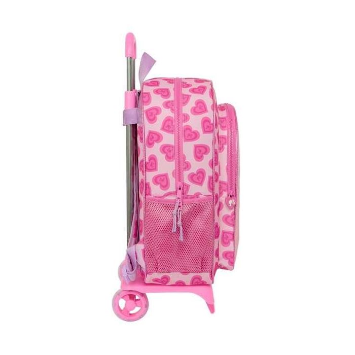 Mochila Escolar con Ruedas Barbie Love Rosa 33 x 42 x 14 cm 2 Mochila Escolar con Ruedas Barbie Love Rosa 33 x 42 x 14 cm 2