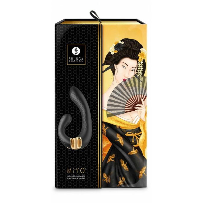 Vibrador Doble Estimulación Shunga Miyo Negro 4