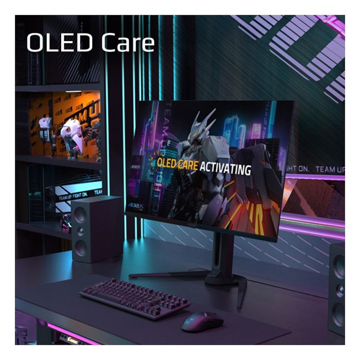 Gigabyte Aorus FO32U 32" Monitor Gaming 4K UHD 3840x2160 QD-OLED 165Hz 0.03ms FreeSync Premium Pro DisplayHDR 400 KVM