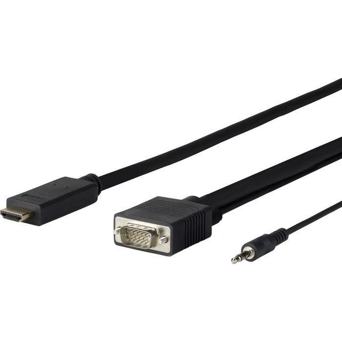 Vivolink Cable Conversor HDMI a VGA + Audio 5M - Convierte Señales Digitales HDMI a VGA Analógico + Audio 3.5mm