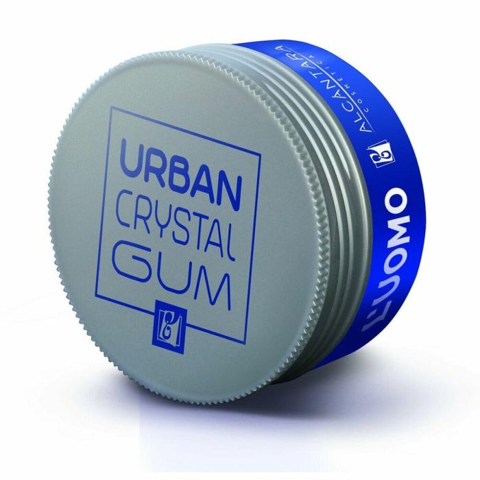 Alcantara L'UOMO URBAN crystal Goma de Modelar para Hombre, Fijación Flexible, Acabado Natural, con Provitamina B5 - 100 ml
