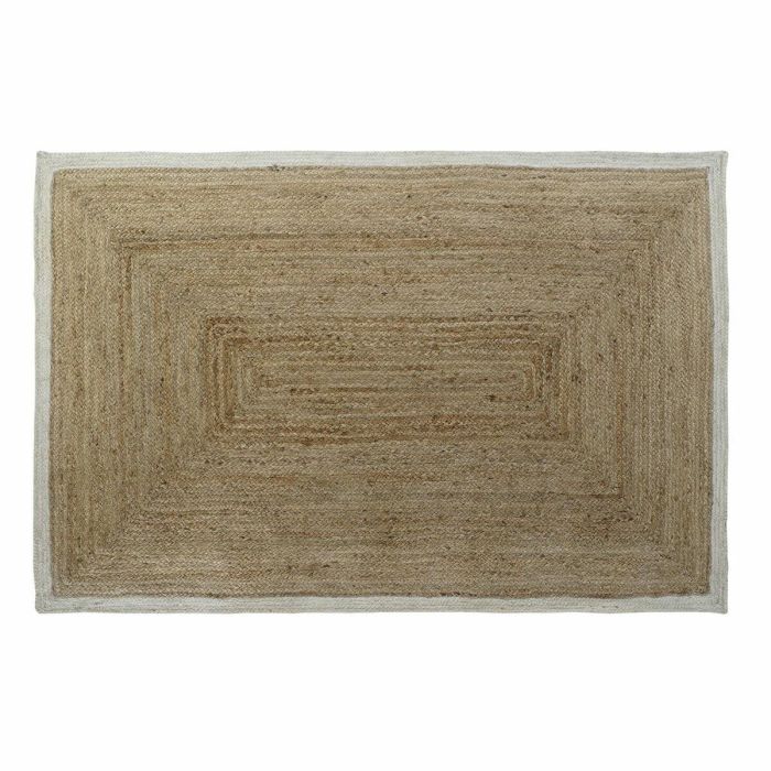 Alfombra DKD Home Decor Blanco Marrón claro Scandi 200 x 290 x 1 cm 0 Alfombra DKD Home Decor Blanco Marrón claro Scandi 200 x 290 x 1 cm 0