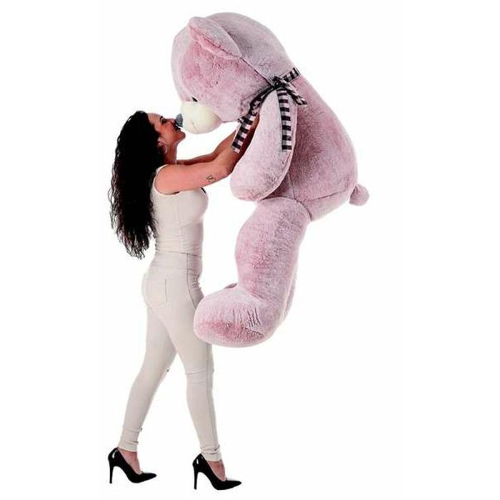 Peluche oso suavi 2 colores gris y rosa 145 cm 1