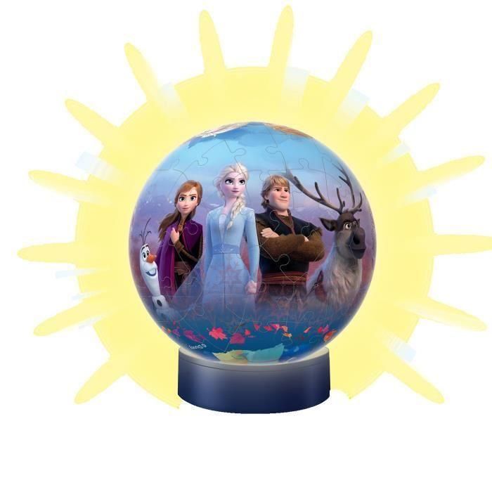 Ravensburger Puzzle 3D Redondo La Reina de las Nieves 2 Iluminado 72 Piezas 2