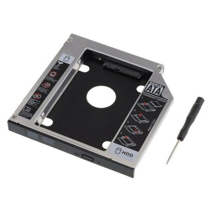 Ewent Adaptador Sata III EW7005 para SSD/HDD en ranura CD/DVD/Blu-ray, compatible con SATA I/II/III, 2.5 pulgadas 0 Ewent Adaptador Sata III EW7005 para SSD/HDD en ranura CD/DVD/Blu-ray, compatible con SATA I/II/III, 2.5 pulgadas 0