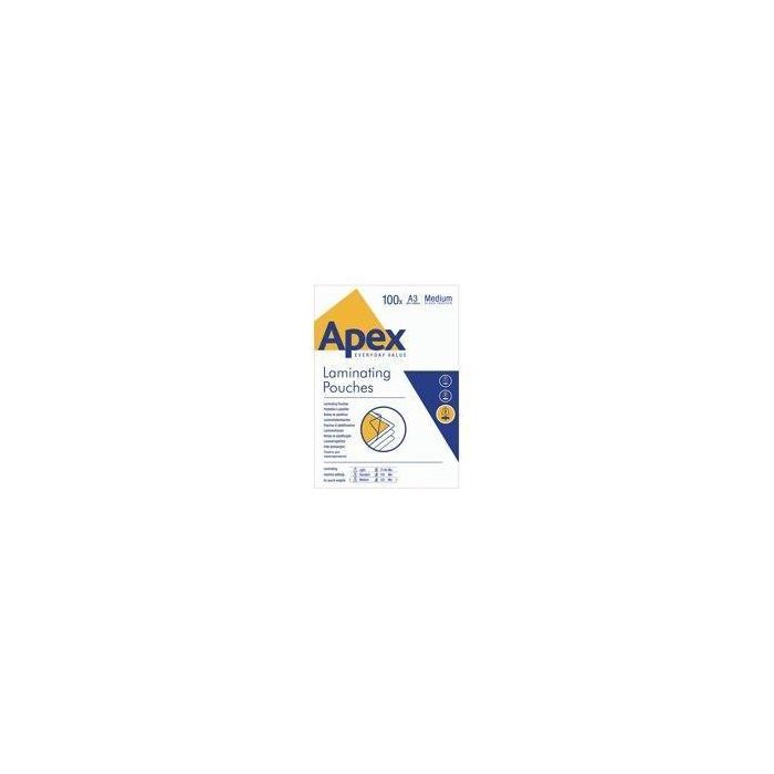 Fellowes Fundas De Plastificar Apex 125 Micras A3 Brillo Pack 100 Ud Fellowes Fundas De Plastificar Apex 125 Micras A3 Brillo Pack 100 Ud