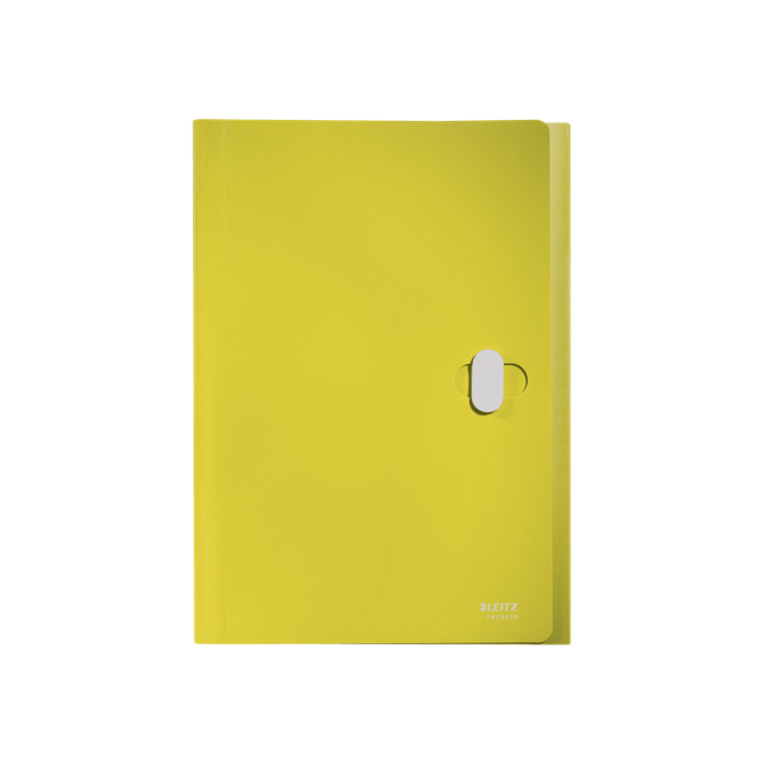 Carpeta Leitz Recycle Clasificador Fuelle Din A4 Polipropileno 5 Compartimentoscon Bolsillo Frontal Amarillo 1