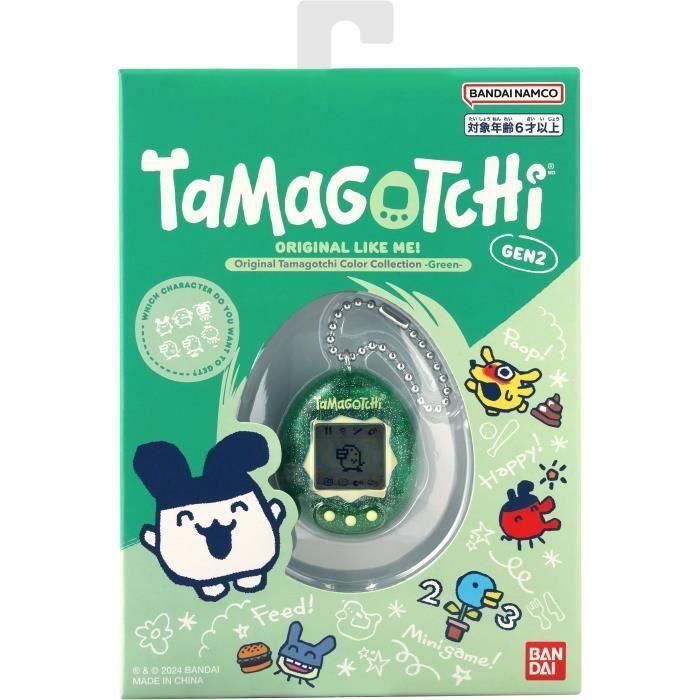 Bandai Tamagotchi Original 46010 BAN3296580460106 Colección de colores Verde 3 Bandai Tamagotchi Original 46010 BAN3296580460106 Colección de colores Verde 3