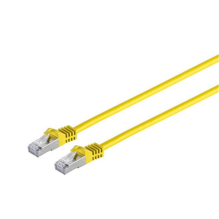 MicroConnect Cable de red CAT7 S/FTP 20m amarillo para conexión de dispositivos y redes, hasta 600MHz apantallado