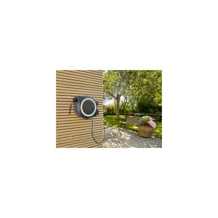 GARDENA Enrollador de Manguera de Pared RollUp M/L, 25 m, Blanco 4
