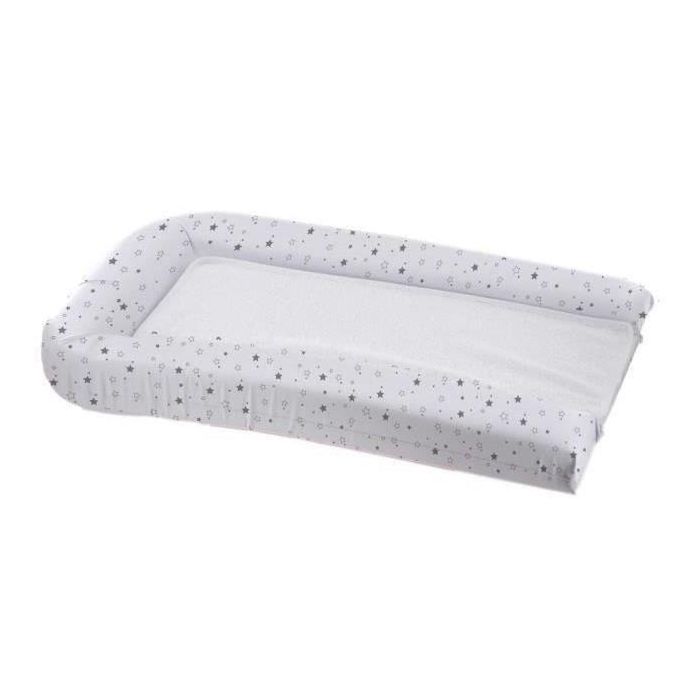 Cambiador DOMIVA PVC + 2 esponjas removibles - Blanco con estampado de estrellas