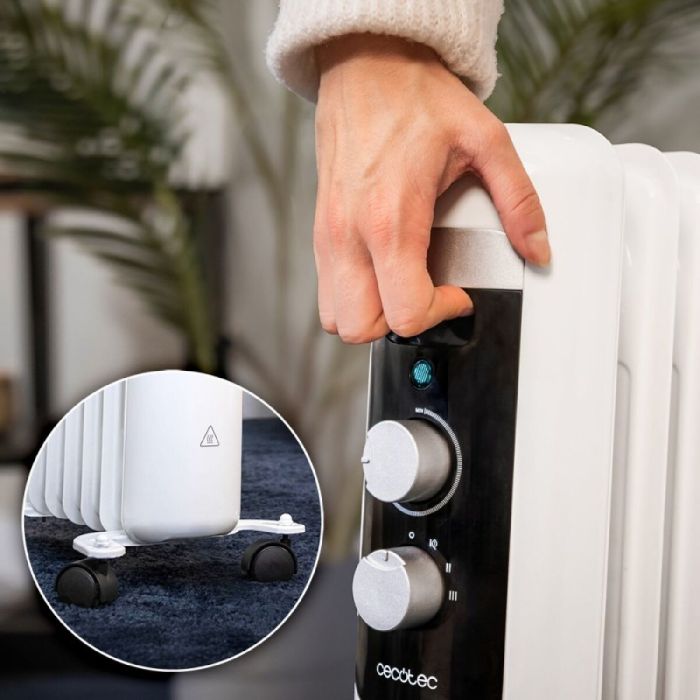 Radiador de Aceite (7 cuerpos) Cecotec ReadyWarm 11050 Blanco 2 Radiador de Aceite (7 cuerpos) Cecotec ReadyWarm 11050 Blanco 2