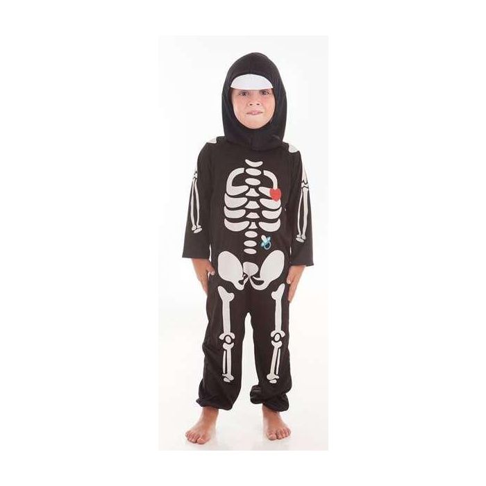 Disfraz bebe skeleton corazón talla 0-12 meses Disfraz bebe skeleton corazón talla 0-12 meses