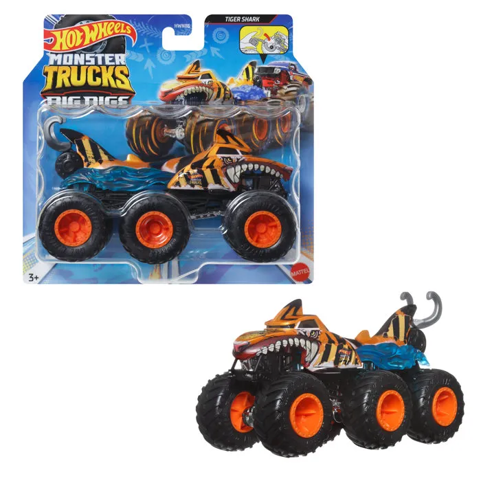 Hot Wheels Monster Trucks Surtido de Grandes Máquinas Escala 1/64 HWN86 1