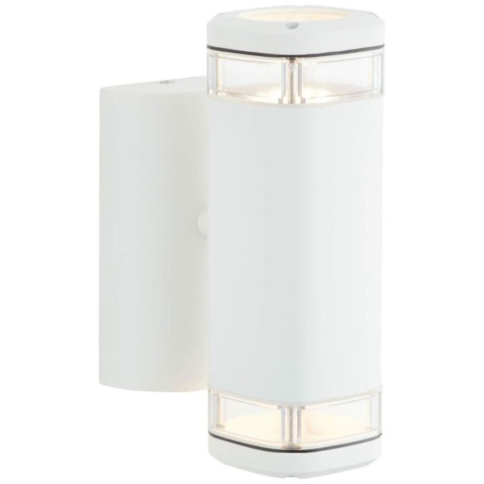 Brilliant BRI4004353346989 Aplique Exterior Jandy Blanco GU10 Max 2x18W, bombilla no incluida 4