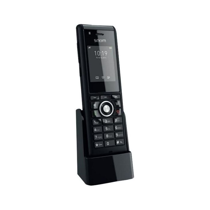 Snom M85 Teléfono Inalámbrico DECT Negro con Pantalla TFT 2 Pulgadas, Identificador de Llamadas y Altavoz