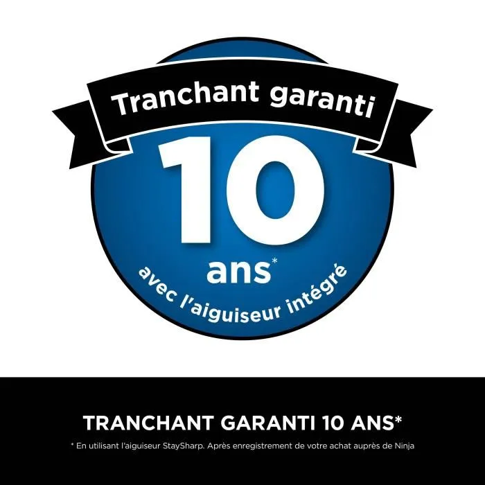 Ninja Juego de Cuchillos StaySharp de 14 Piezas - Acero Inoxidable y Bloque de Madera - K62014EUUK 5