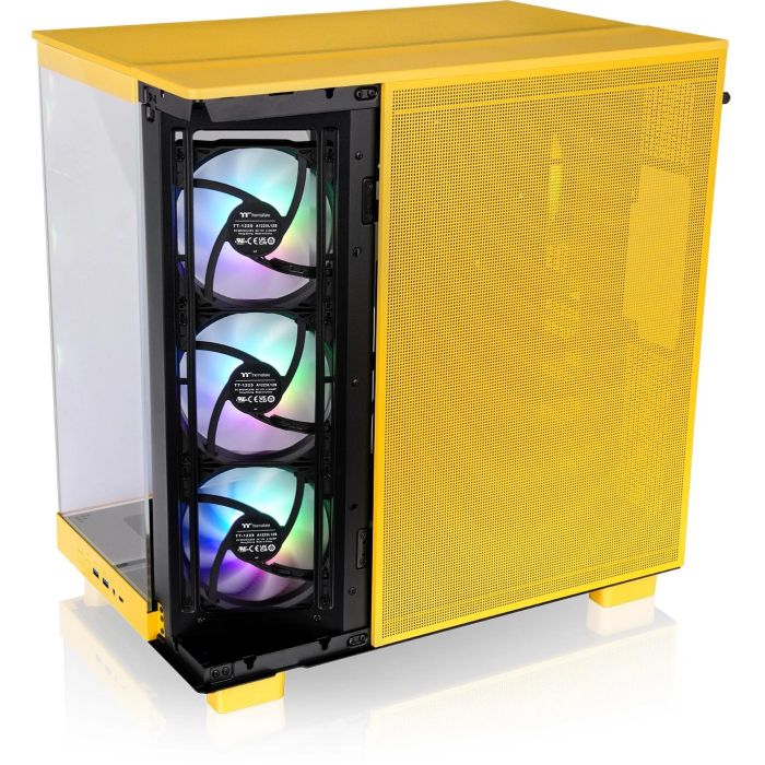 Thermaltake View 380 XL TG ARGB Caja de PC Midi Tower Amarillo con Ventilación ARGB y Panel de Vidrio Templado 1