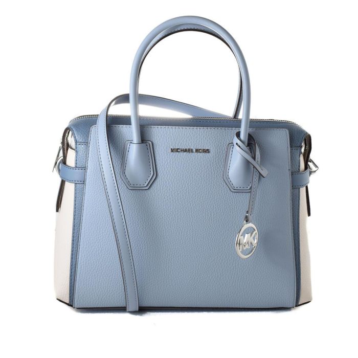 Bolso Mujer Michael Kors MERCER Azul 30 x 23 x 10 cm Bolso Mujer Michael Kors MERCER Azul 30 x 23 x 10 cm
