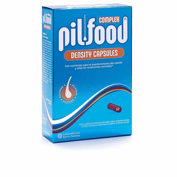 Pilfood Density Hair - Vitaminas y ampollas tratamiento anticaída, 60 cápsulas para cabello débil Pilfood Density Hair - Vitaminas y ampollas tratamiento anticaída, 60 cápsulas para cabello débil