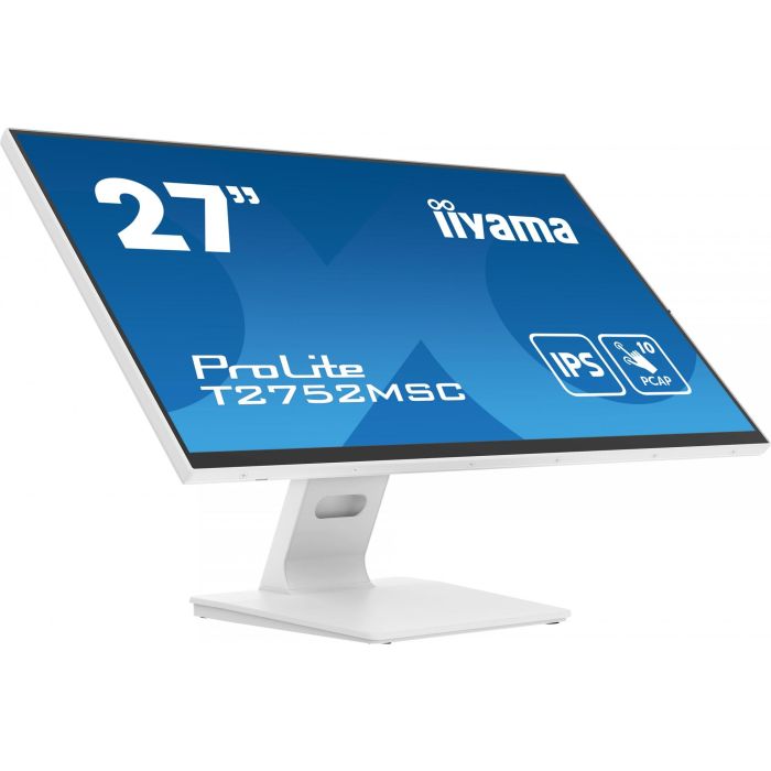 Iiyama T2752MSC-W1 Monitor Táctil 27" Full HD IPS Blanco USB Hub Altavoces